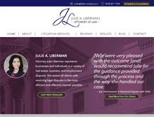 Tablet Screenshot of jlibermanlaw.com